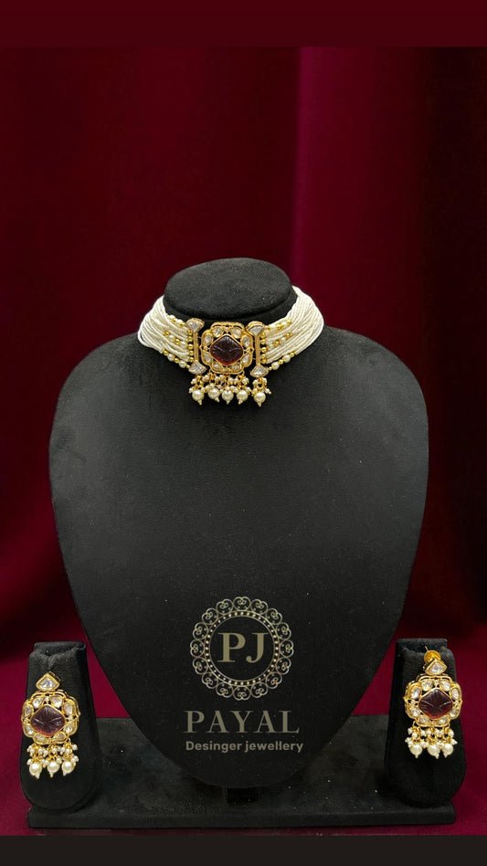 MOSSONITE KUNDAN SET #110