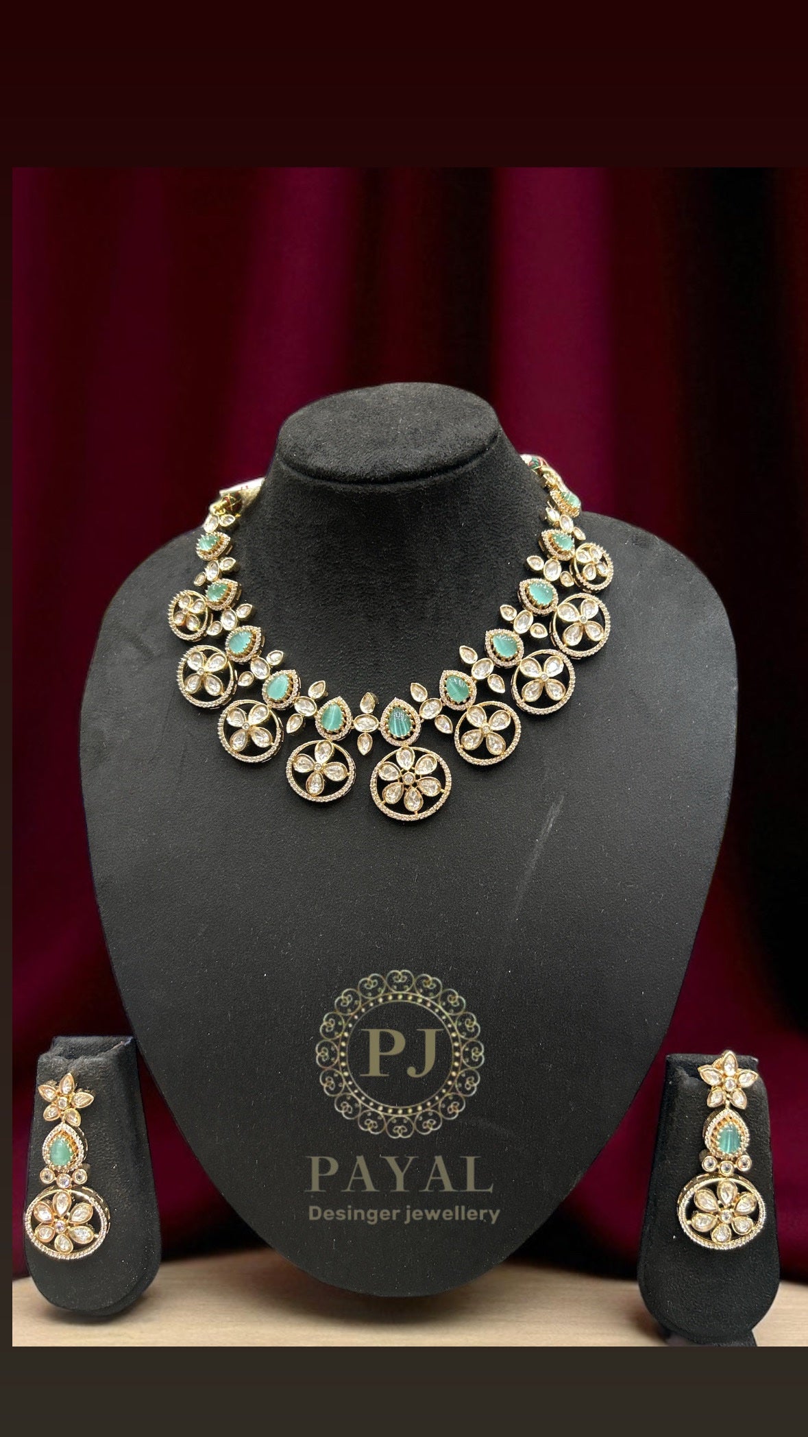 MOSSONITE KUNDAN SET #104