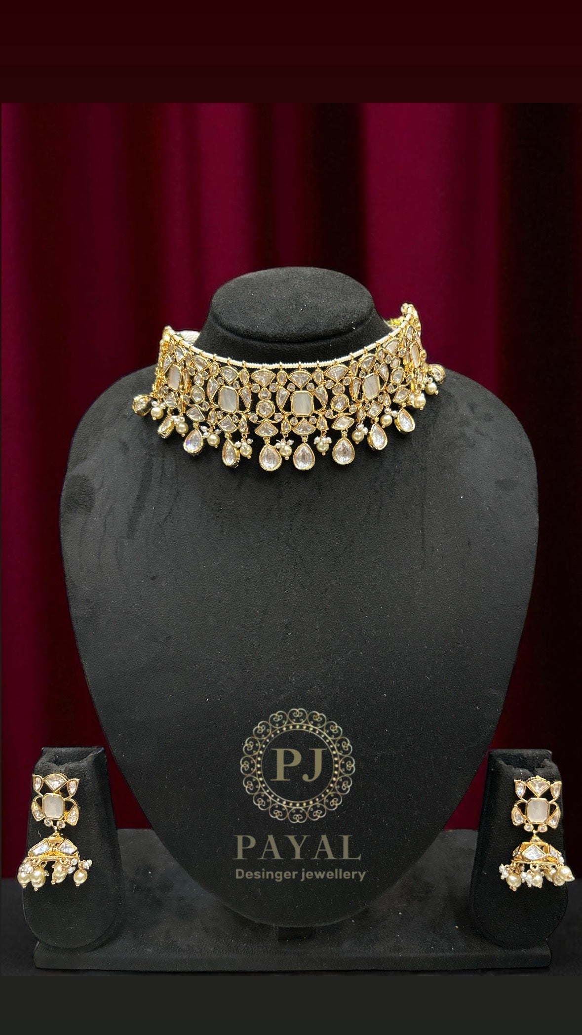 MOSSONITE KUNDAN SET #117