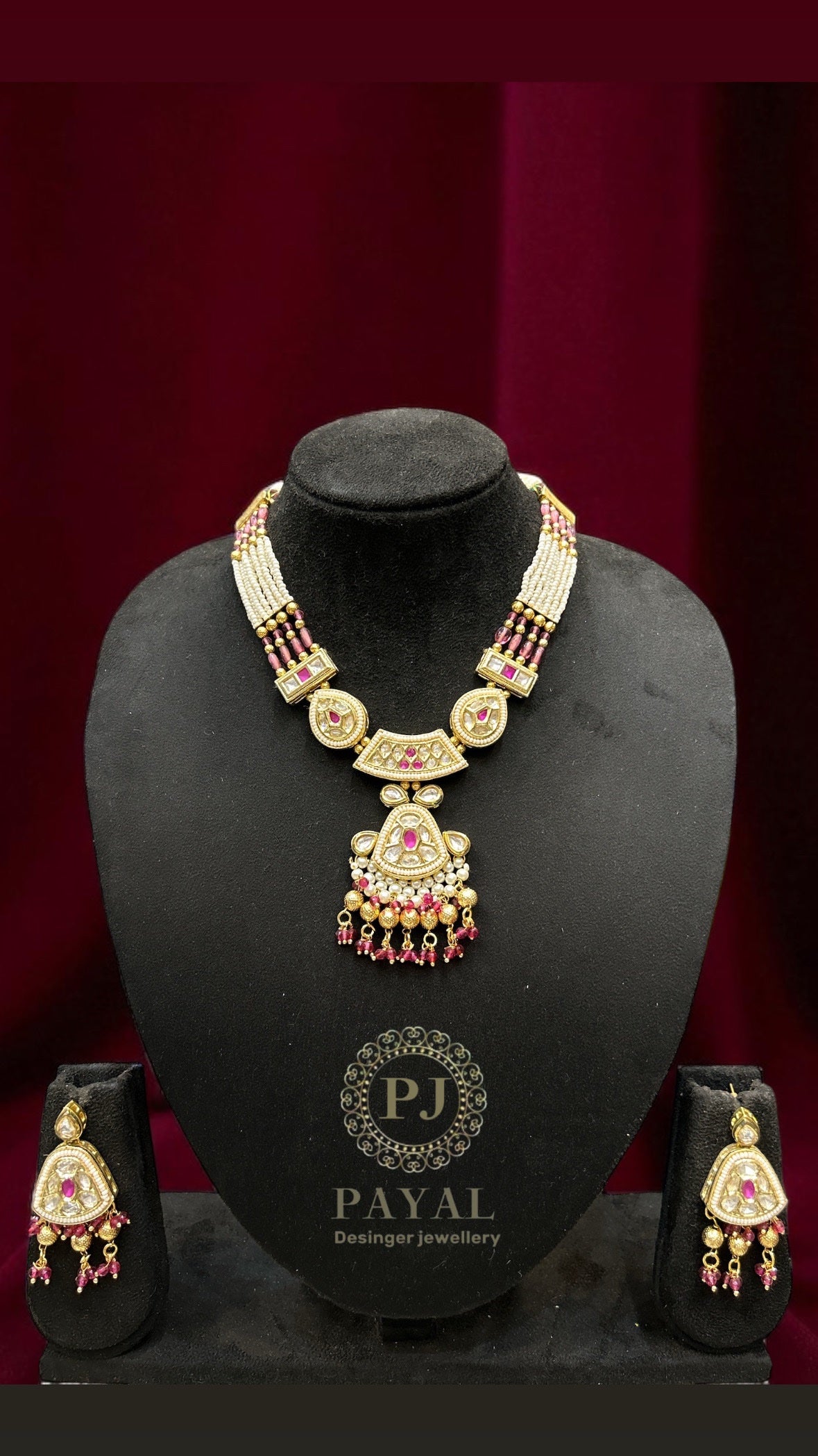 MOSSONITE KUNDAN SET #125