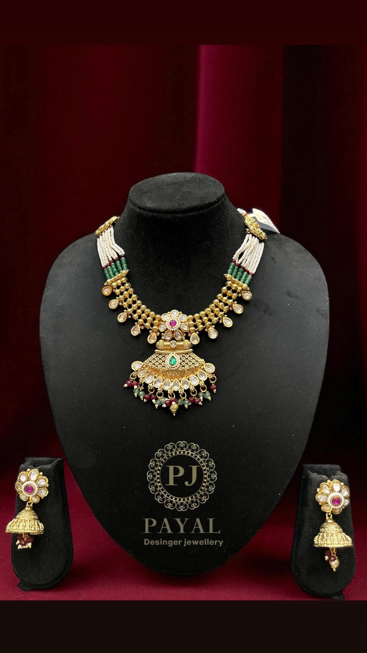 MOSSONITE KUNDAN SET #114