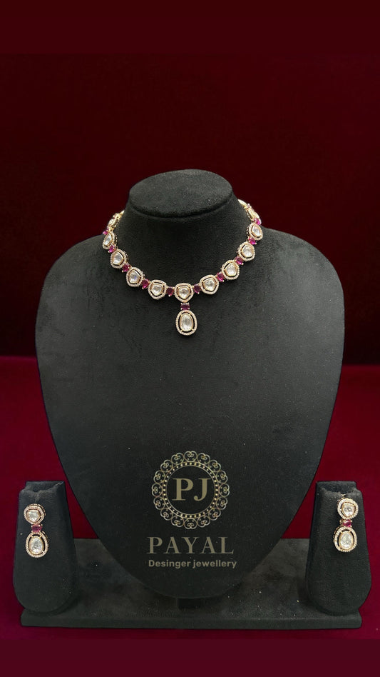 MOSSONITE KUNDAN SET #103