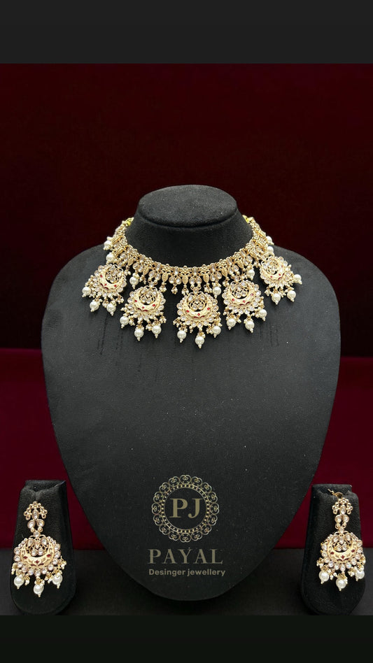 MOSSONITE KUNDAN SET #111