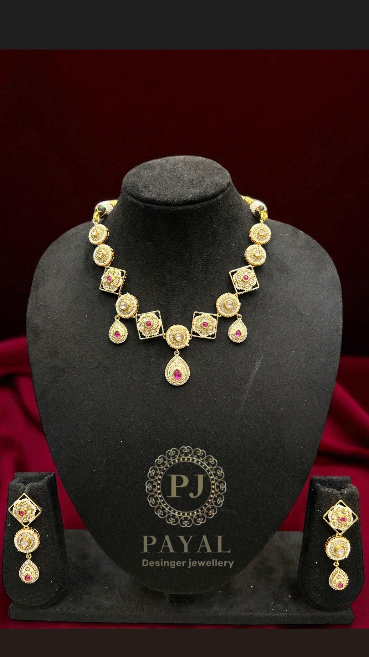 MOSSONITE KUNDAN SET #108