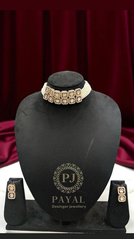 MOSSONITE KUNDAN SET #113