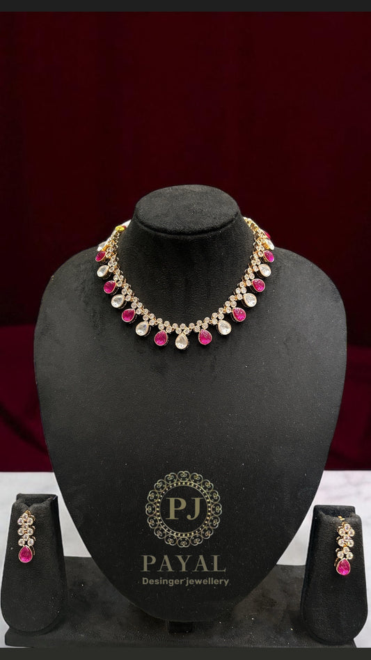 MOSSONITE KUNDAN SET #106