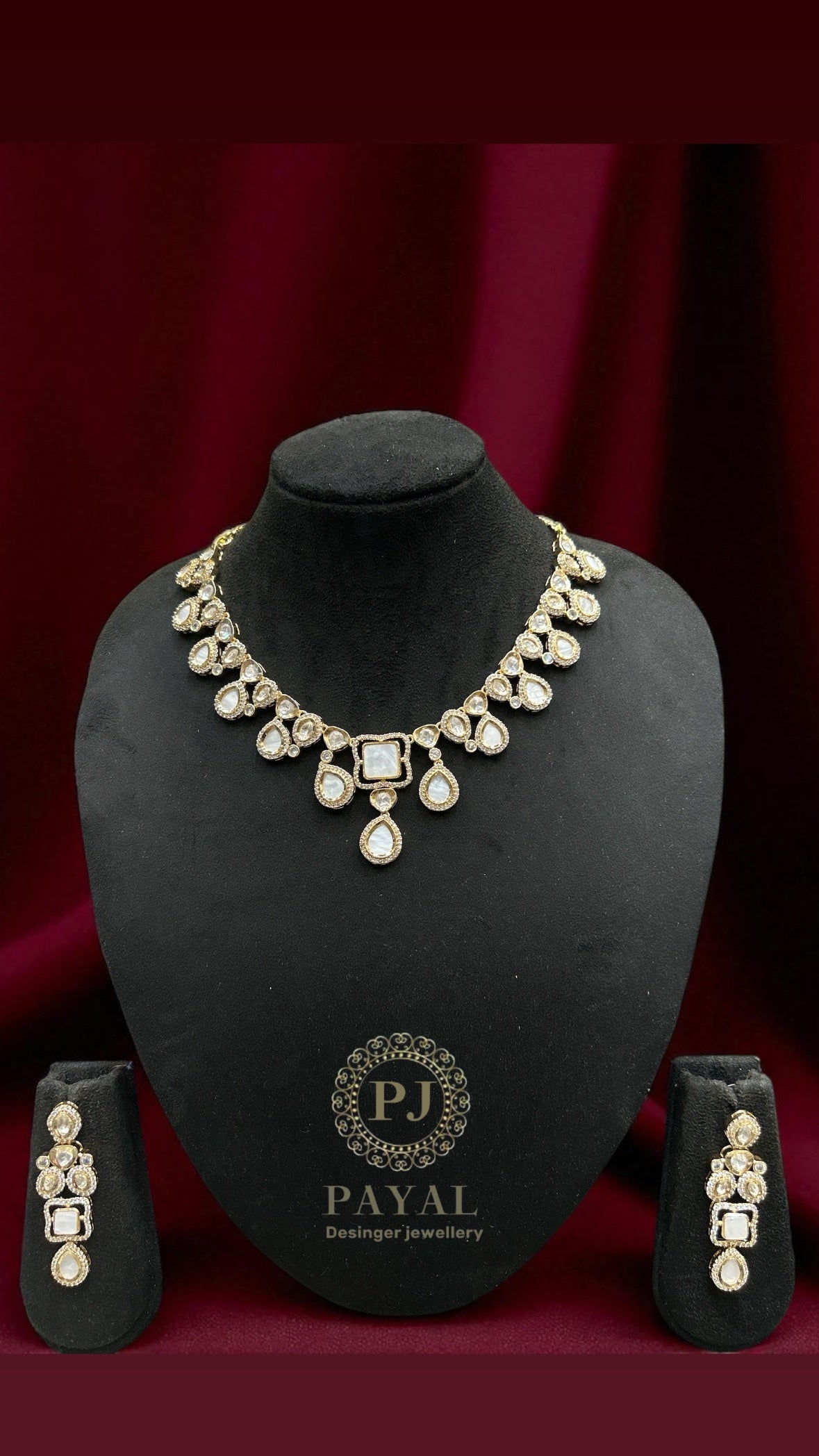 MOSSONITE KUNDAN SET #112
