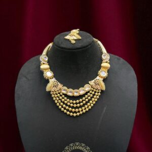 MOSSONITE KUNDAN SET #124