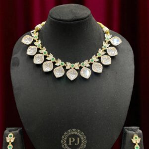 MOSSONITE KUNDAN SET #122